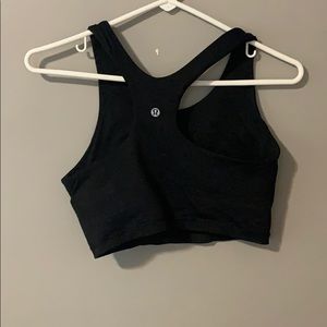 Lululemon black double lined sport bra